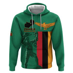 Zambia Independence Day Personalized Hoodie Statue of Freedom - African Pride
