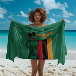 Zambia Independence Day Sarong Statue of Freedom - African Pride