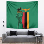 Zambia Independence Day Tapestry Statue of Freedom - African Pride