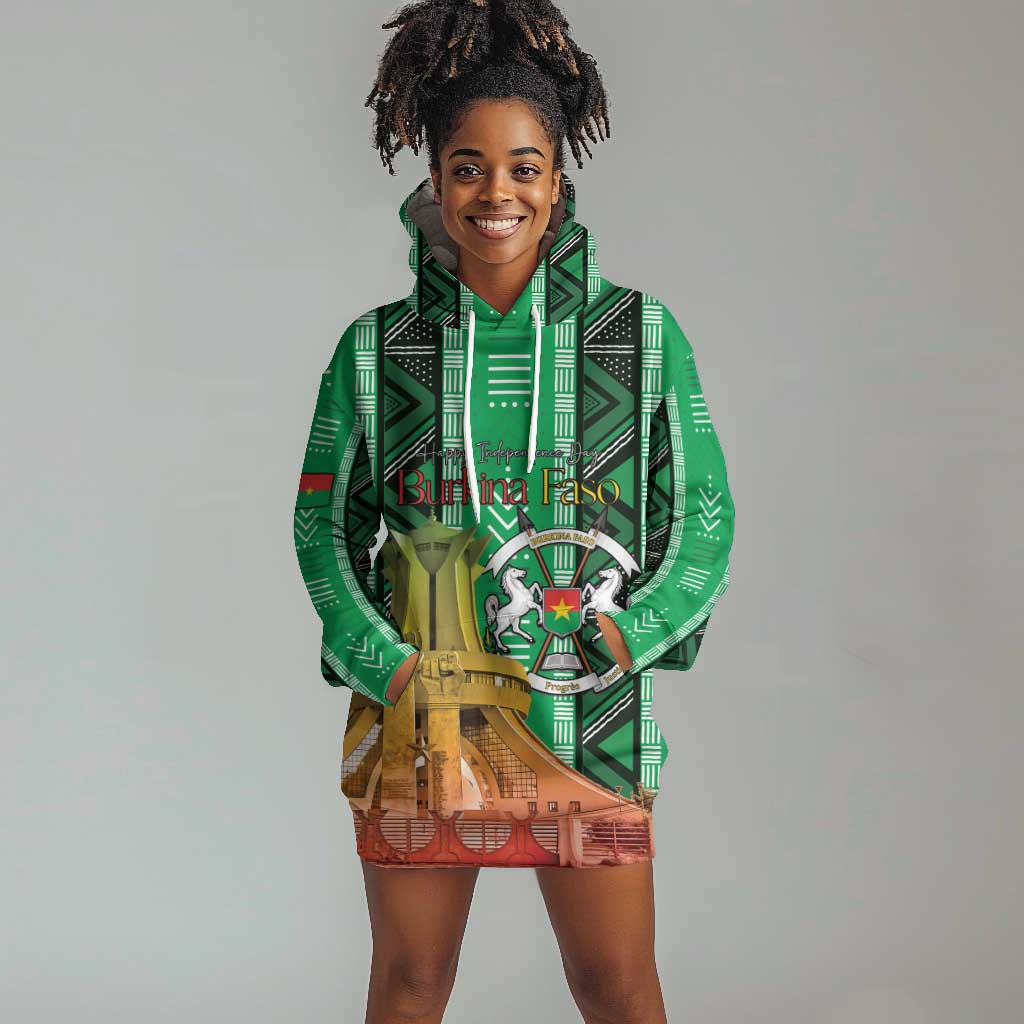 Burkina Faso Martyrs Day Personalized Hoodie Dress Monument des Heros Nationaux - African Pride