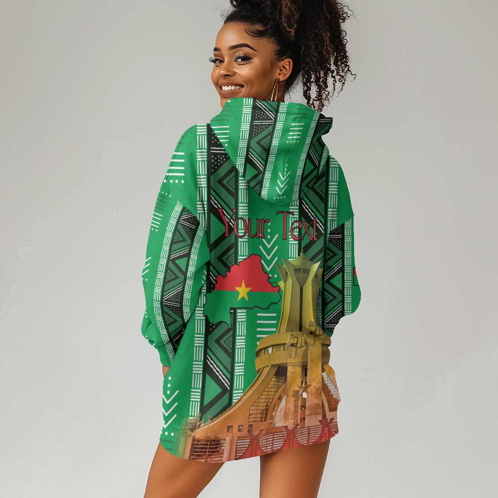 Burkina Faso Martyrs Day Personalized Hoodie Dress Monument des Heros Nationaux - African Pride