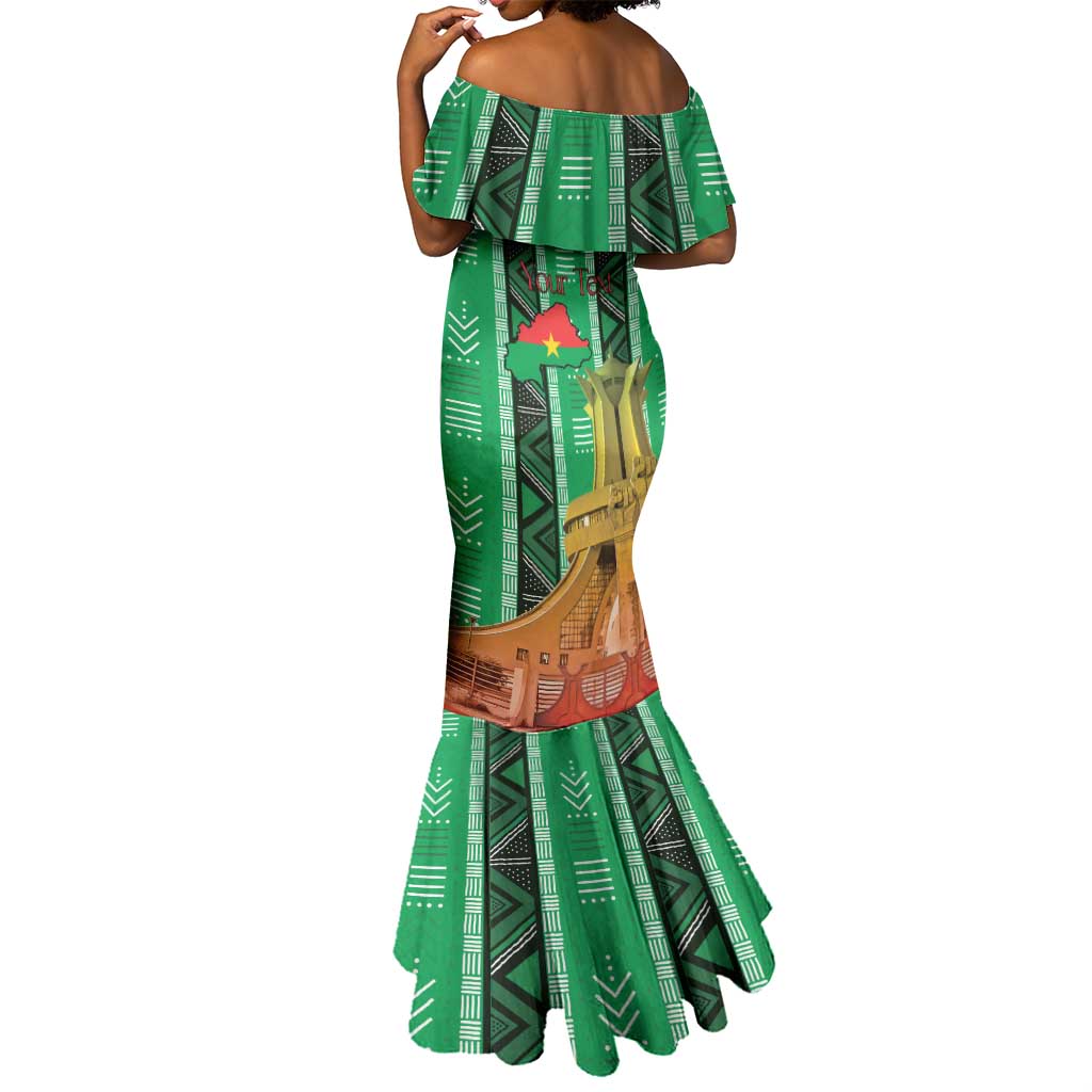 Burkina Faso Martyrs Day Personalized Mermaid Dress Monument des Heros Nationaux - African Pride