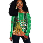 Burkina Faso Martyrs Day Personalized Off Shoulder Sweater Monument des Heros Nationaux - African Pride
