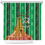 Burkina Faso Martyrs Day Shower Curtain Monument des Heros Nationaux - African Pride