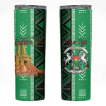 Burkina Faso Martyrs Day Personalized Skinny Tumbler Monument des Heros Nationaux - African Pride