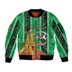 Burkina Faso Martyrs Day Personalized Sleeve Zip Bomber Jacket Monument des Heros Nationaux - African Pride