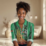 Burkina Faso Martyrs Day Personalized Women Casual Shirt Monument des Heros Nationaux - African Pride
