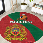 Personalised Afro Morocco Round Carpet Happy Proclamation Day - African Pattern