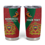 Personalised Afro Morocco Tumbler Cup Happy Proclamation Day - African Pattern