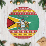 Afro Guyana Christmas Tree Skirt Mix Coat Of Arms