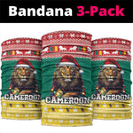 Cameroon Christmas Neck Gaiter Lion African Santa - African Pride
