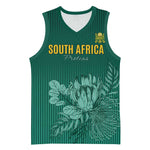 Custom South Africa Cricket Basketball Jersey Come On Proteas - African Pride