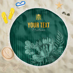 Custom South Africa Cricket Beach Blanket Come On Proteas