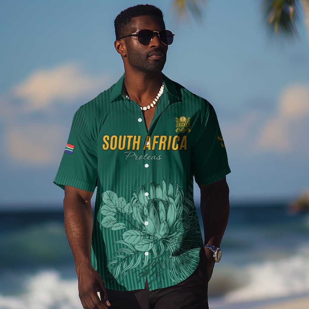 Custom South Africa Cricket Hawaiian Shirt Come On Proteas