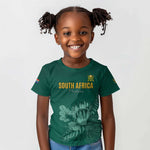 Custom South Africa Cricket Kid T shirt Come On Proteas