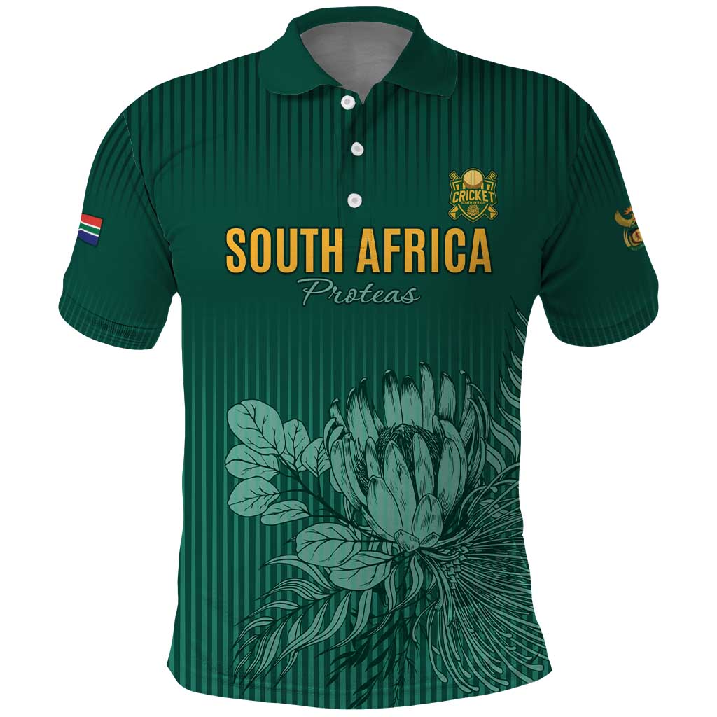 Custom South Africa Cricket Polo Shirt Come On Proteas