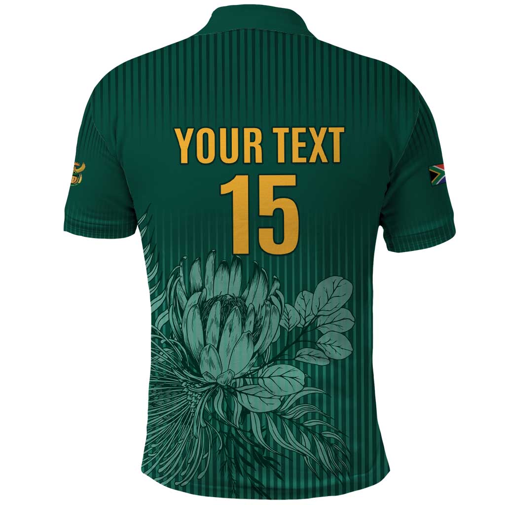 Custom South Africa Cricket Polo Shirt Come On Proteas