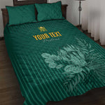 Custom South Africa Cricket Quilt Bed Set Come On Proteas