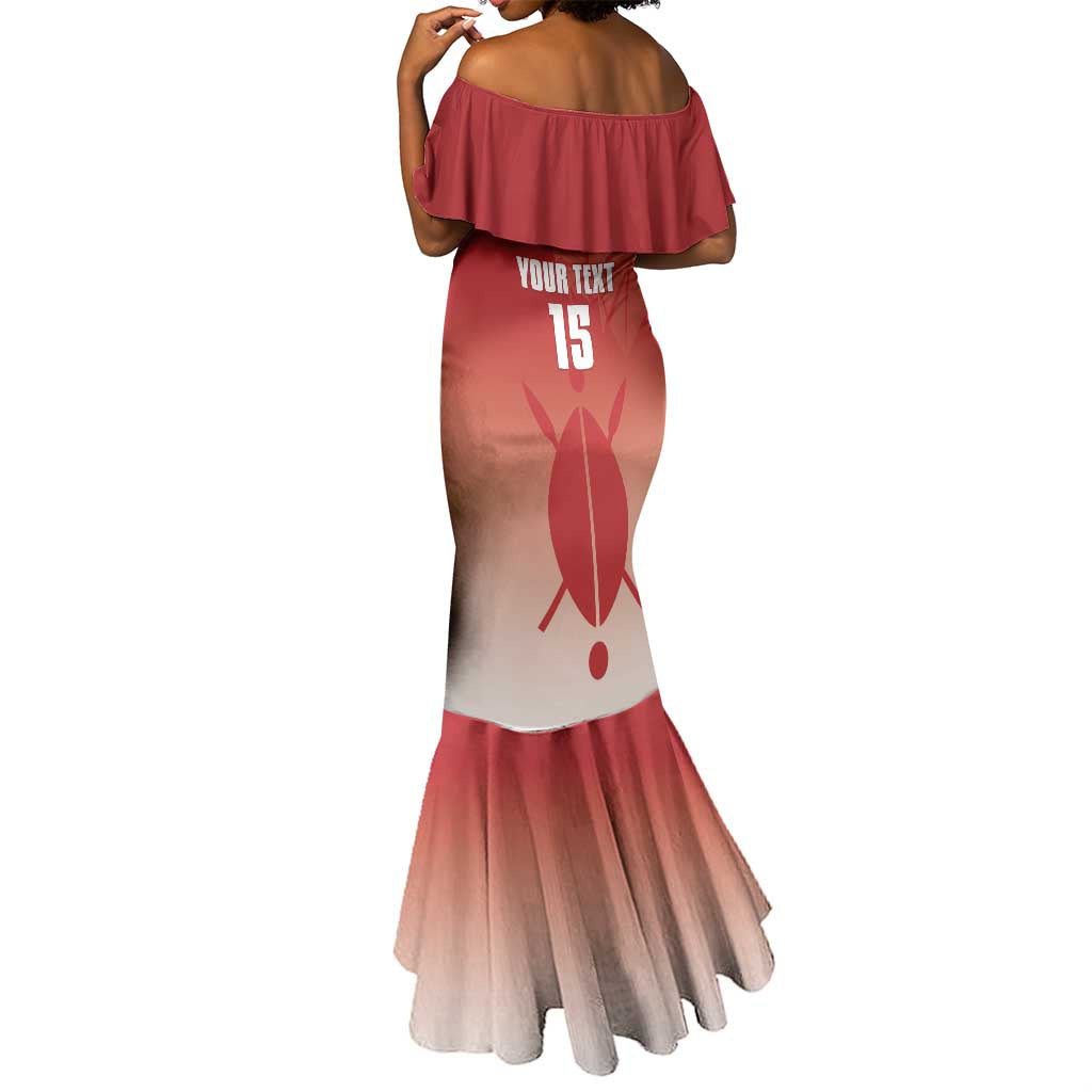 Kenya Football Custom Mermaid Dress Go Harambee Stars Go