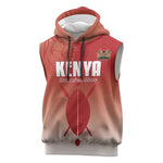 Kenya Football Custom Sleeveless Hoodie Go Harambee Stars Go - African Pride
