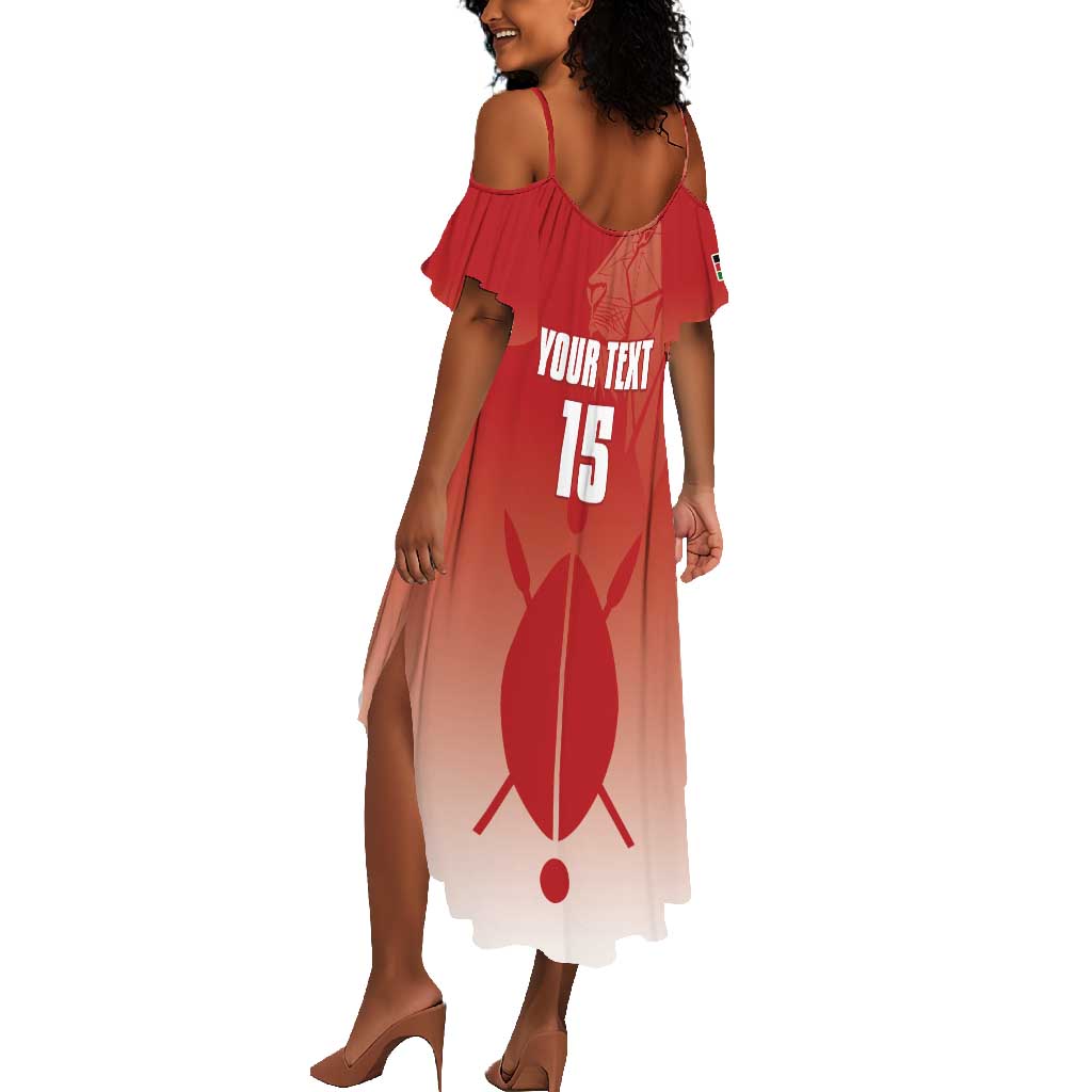 Kenya Football Custom Summer Maxi Dress Go Harambee Stars Go