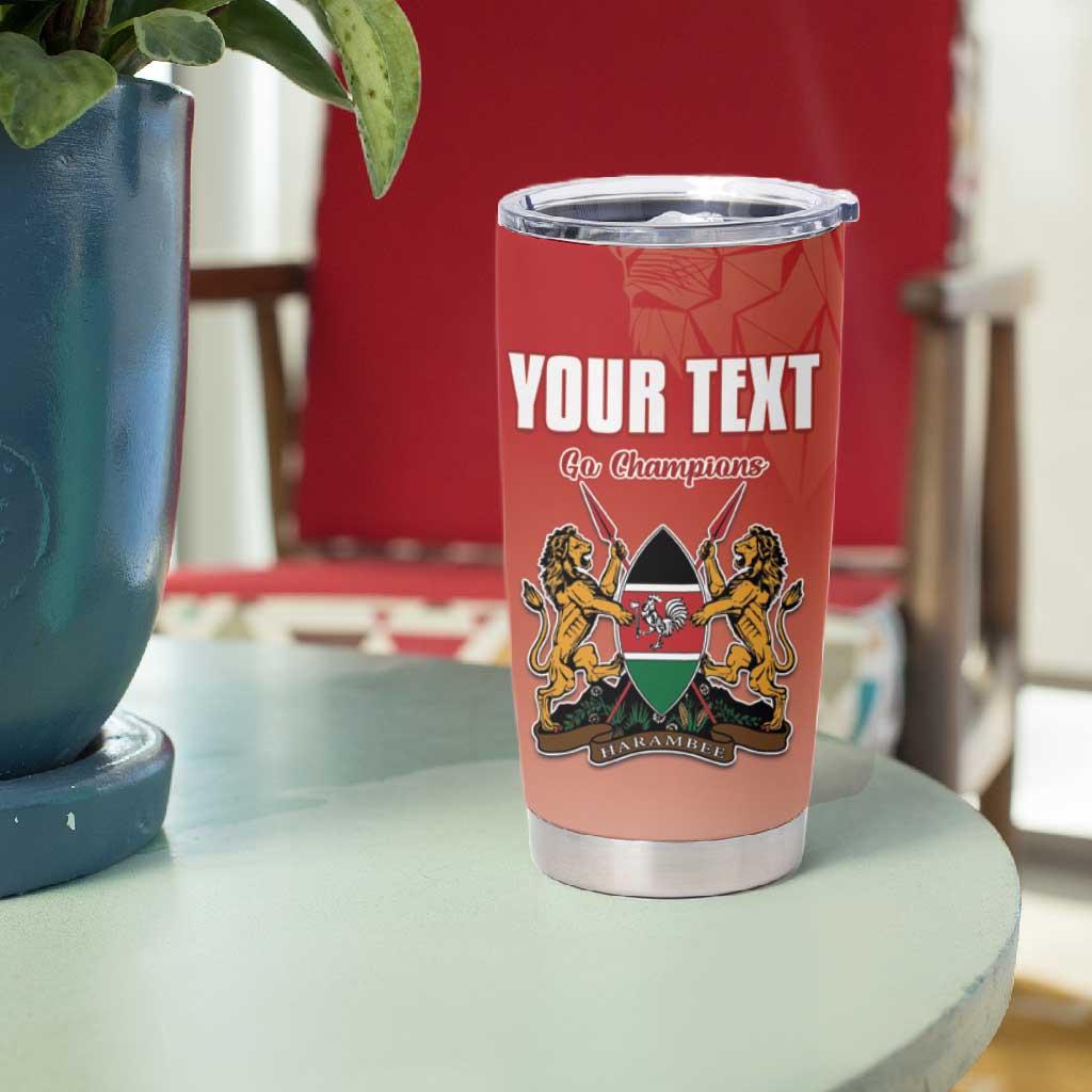 Kenya Football Custom Tumbler Cup Go Harambee Stars Go