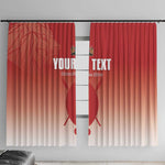 Kenya Football Custom Window Curtain Go Harambee Stars Go