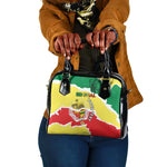 Custom Senegal Beach Soccer 2025 Shoulder Handbag Go Champions - Grunge Style