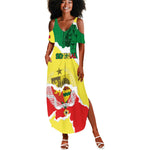 Custom Senegal Beach Soccer 2025 Summer Maxi Dress Go Champions - Grunge Style