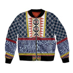 Toghu Bamenda Bomber Jacket Cameroon Traditional Pattern