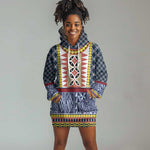 Toghu Bamenda Hoodie Dress Cameroon Traditional Pattern