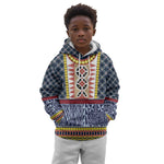 Toghu Bamenda Kid Hoodie Cameroon Traditional Pattern