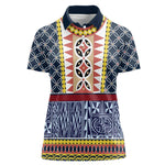 Toghu Bamenda Women Polo Shirt Cameroon Traditional Pattern