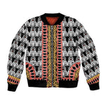 Cameroon Bomber Jacket Toghu Traditional Pattern