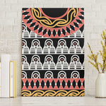 Cameroon Canvas Wall Art Toghu Traditional Pattern