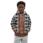 Cameroon Kid Hoodie Toghu Traditional Pattern