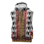 Cameroon Sleeveless Zip Hoodie Toghu Traditional Pattern - African Pride
