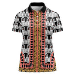 Cameroon Women Polo Shirt Toghu Traditional Pattern