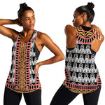 Cameroon Women Racerback Tank Toghu Traditional Pattern