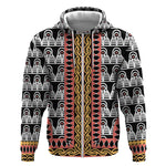 Cameroon Zip Hoodie Toghu Traditional Pattern