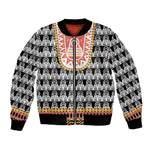 Cameroon Traditional Toghu Pattern Bomber Jacket