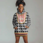 Cameroon Traditional Toghu Pattern Hoodie Dress
