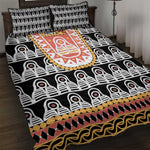 Cameroon Traditional Toghu Pattern Quilt Bed Set