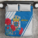 Melilla Spain Bedding Set Coat Of Arms With Map