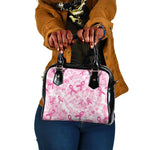 Pink Ribbon With Tie Dye Shoulder Handbag Breast Cancer Awareness - African Pride