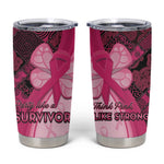 Breast Cancer Awareness Tumbler Cup Think Pink - African Pattern - African Pride