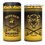 Afro Christmas Buffalo Soldiers 4 in 1 Can Cooler Tumbler 9th Cavalry Regiment - African Pride
