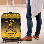 Afro Christmas Buffalo Soldiers Luggage Cover 9th Cavalry Regiment - African Pride