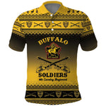 Afro Christmas Buffalo Soldiers Polo Shirt 9th Cavalry Regiment - African Pride