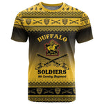 Afro Christmas Buffalo Soldiers T shirt 9th Cavalry Regiment - African Pride